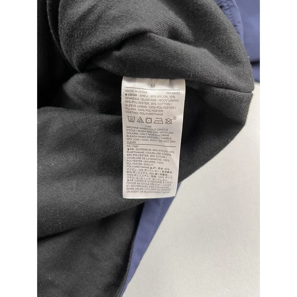 Banana Republic Shirt Jacket‎ Mens Medium Navy Blue Lightweight Coat Tech Motion